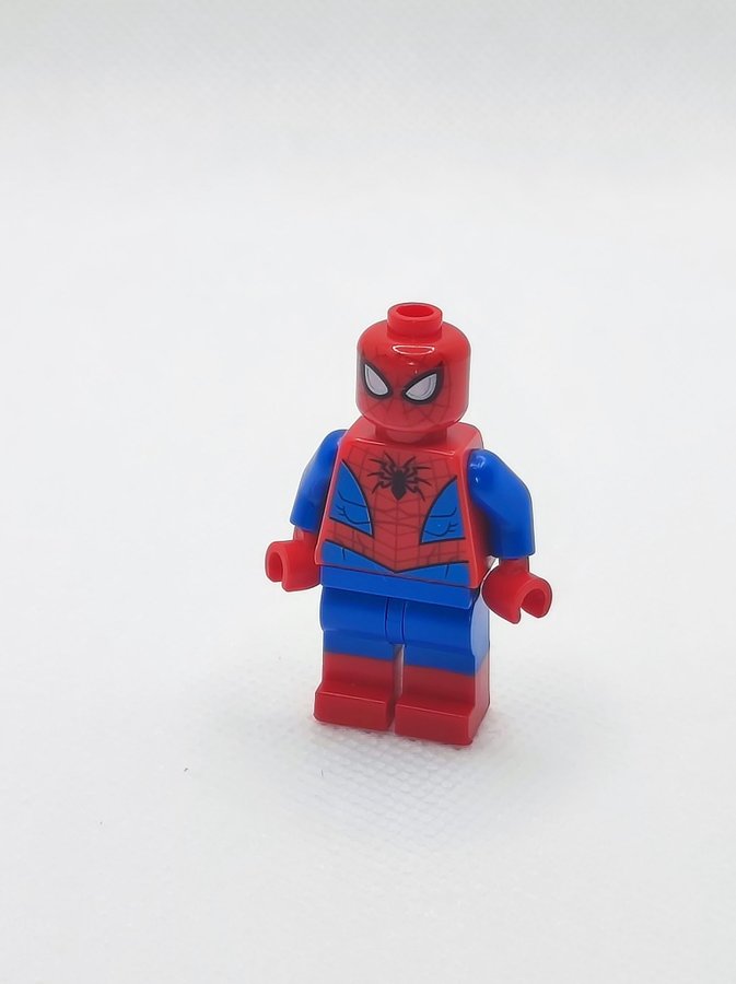 LEGO Minifigur Spider-Man: sh0536 - Metallic Light Blue Eye Highlights