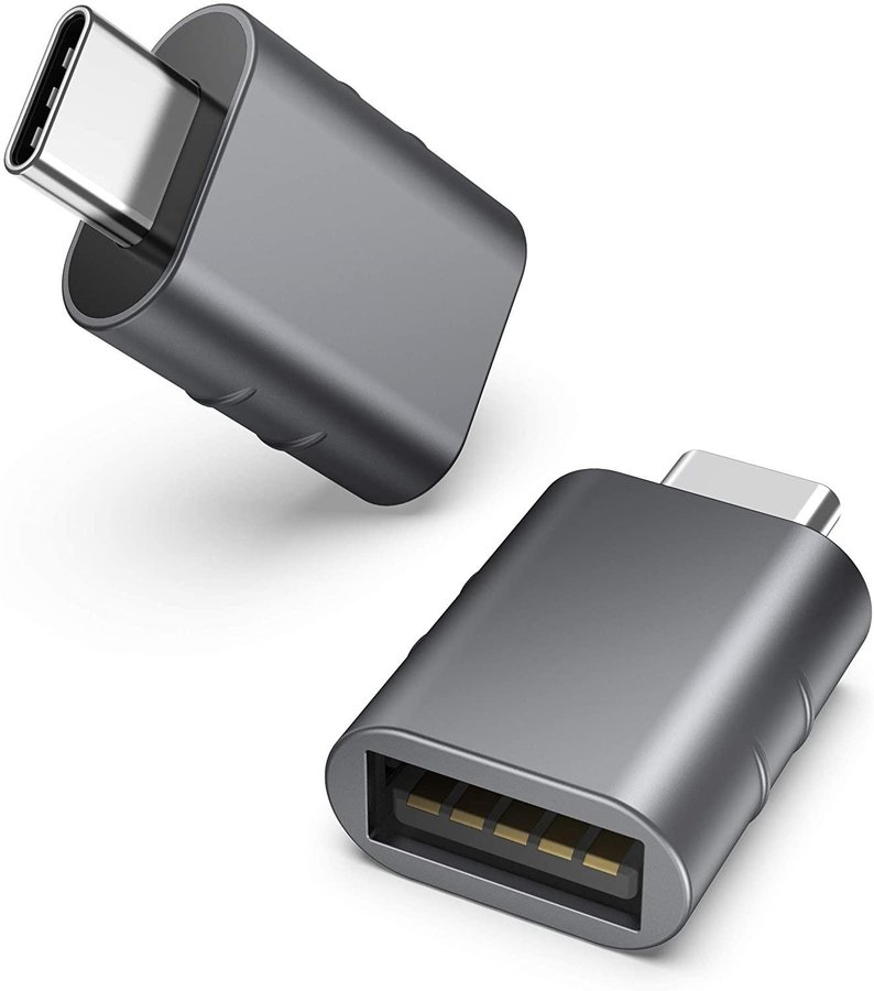 Typ C Type-C USB-C hane till USB 3.0 hona (2-pack) kompatibel med MacBook