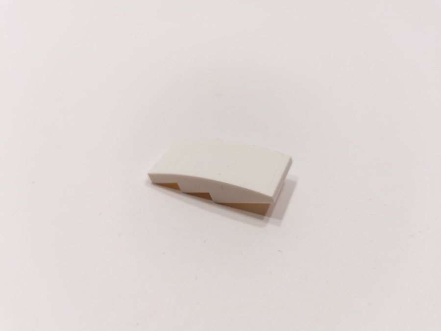 Lego - curved - 4x2 - part 93606 - vit