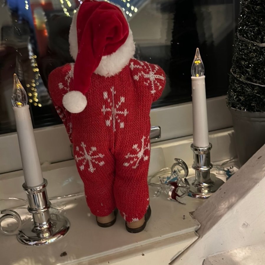 Jultomte med teddybjörn