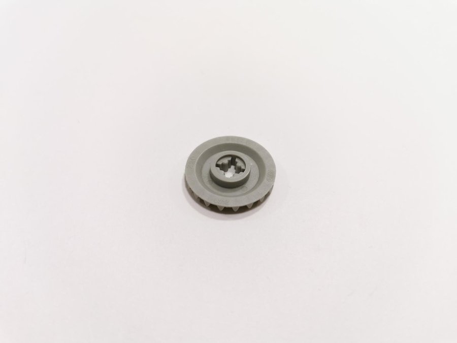 Lego - technic - kugghjul - 20 tooth - part 32198 - ljusgrå (old light gray)