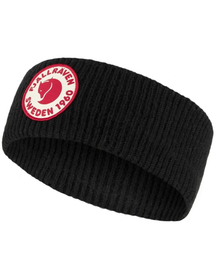 Nytt m lappar Fjällräven svart pannband LOGO HEADBAND Unisex - Pannband