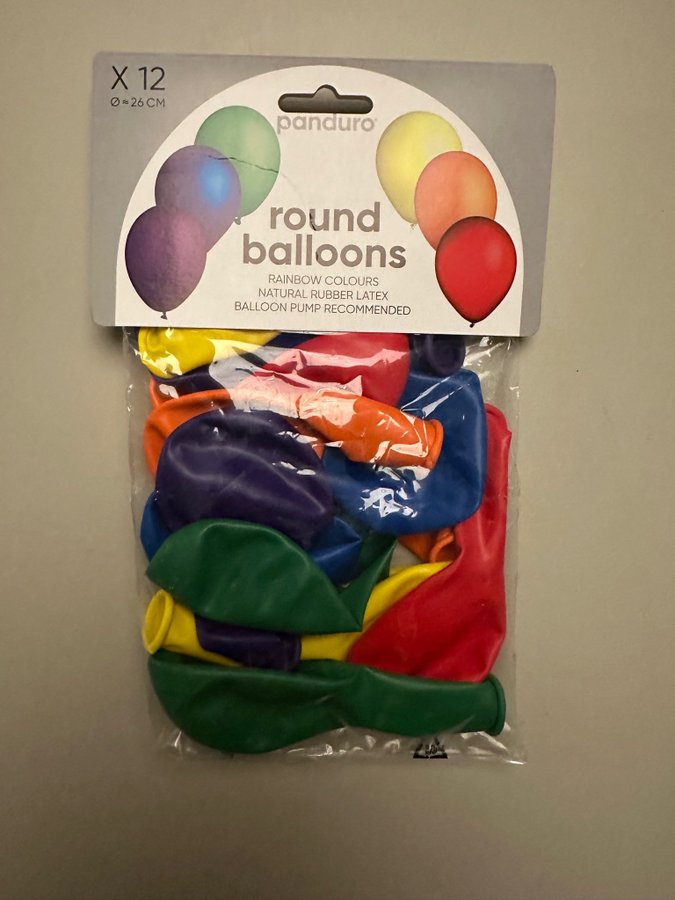 Panduro Pride Flagga ballonger ballongpinne vimpel regnbåge rainbow fest paket