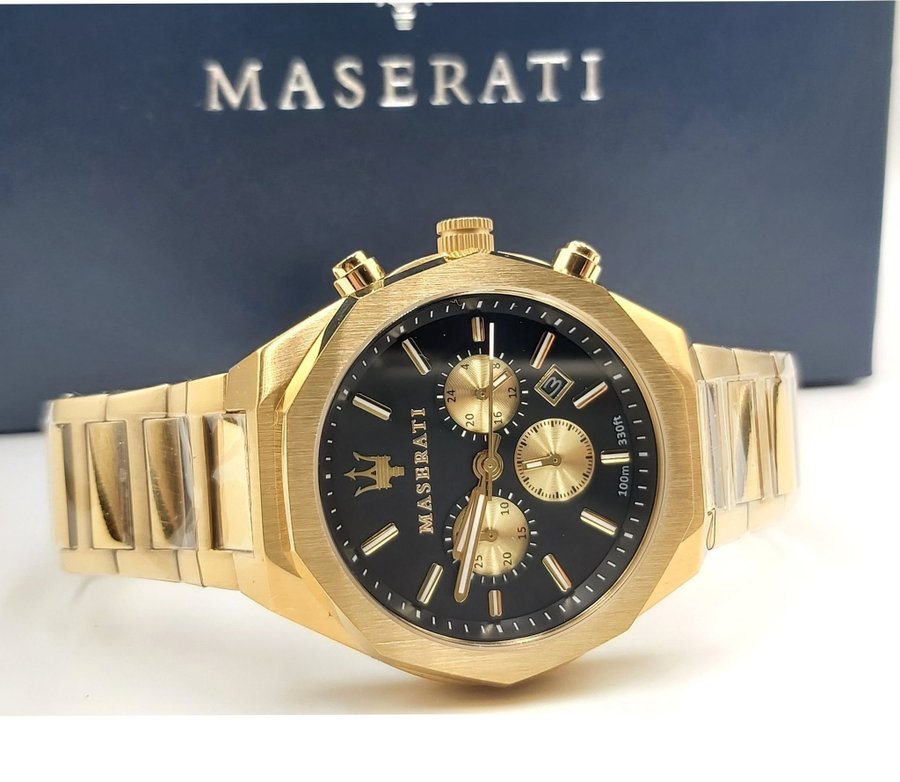 Maserati Stile R8873642001 Chronograaf Herenhorloge Goud