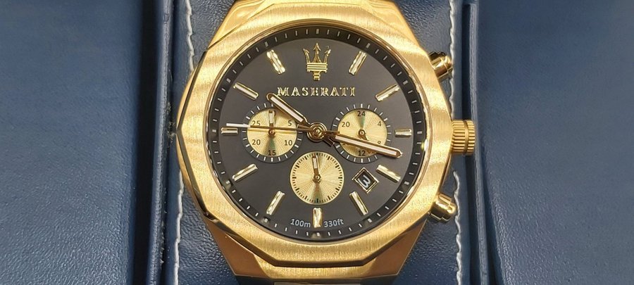 Maserati Stile R8873642001 Chronograaf Herenhorloge Goud