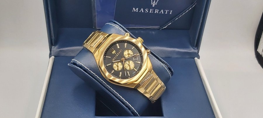 Maserati Stile R8873642001 Chronograaf Herenhorloge Goud