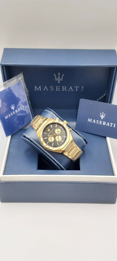 Maserati Stile R8873642001 Chronograaf Herenhorloge Goud