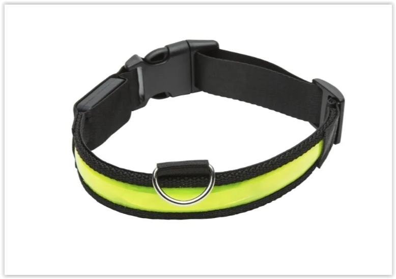 Hundhalsband med LED-lampa - Ledsavers - Storlek Medium *NYTT* *SNABB FRAKT*