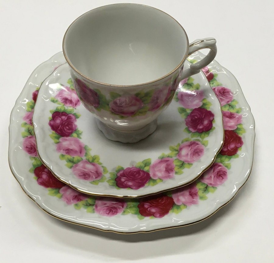 Bavaria Kaffe Set med Rosor