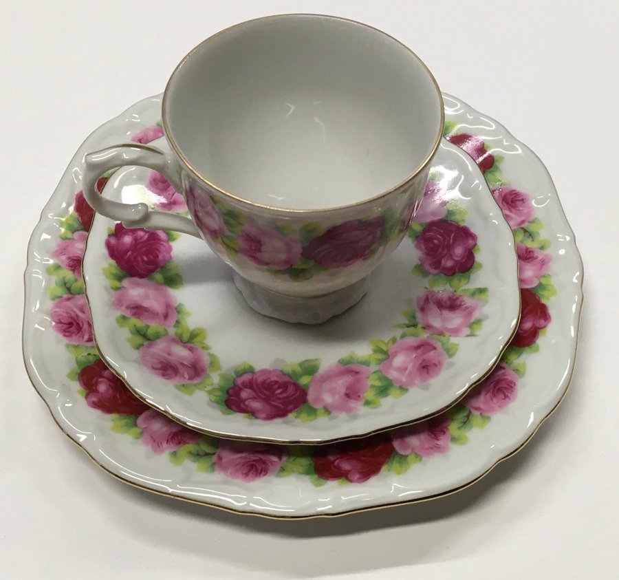 Bavaria Kaffe Set med Rosor