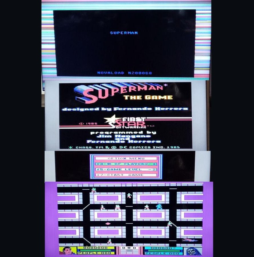 Superman - The Game (Prism Leisure - First Star)->TESTAD<- Commodore 64