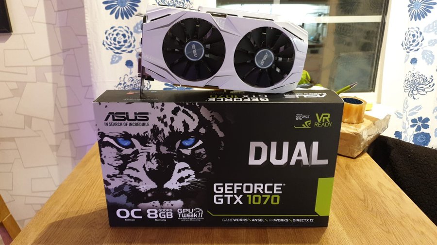 ASUS GeForce GTX 1070 8GB DUAL OC GPU Grafikkort