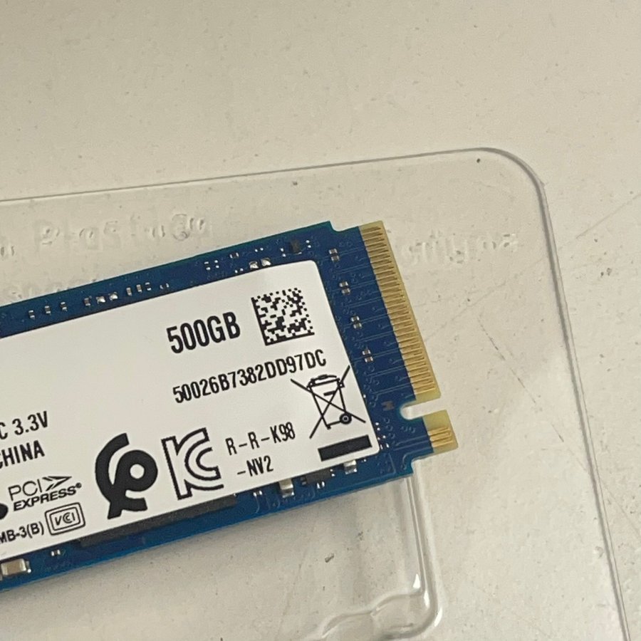 Kingston NVMe NV2 Lagring 500GB - Läs Beskrivning - SNABB FRAKT!