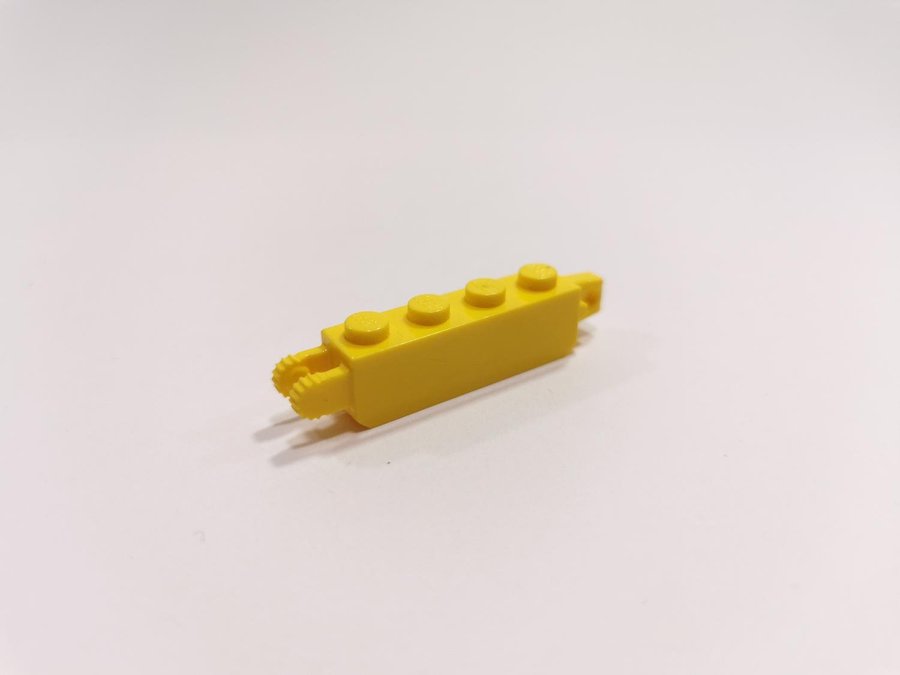 Lego - brick - modifierad - hinge - 1x4 - part 30387 - gul