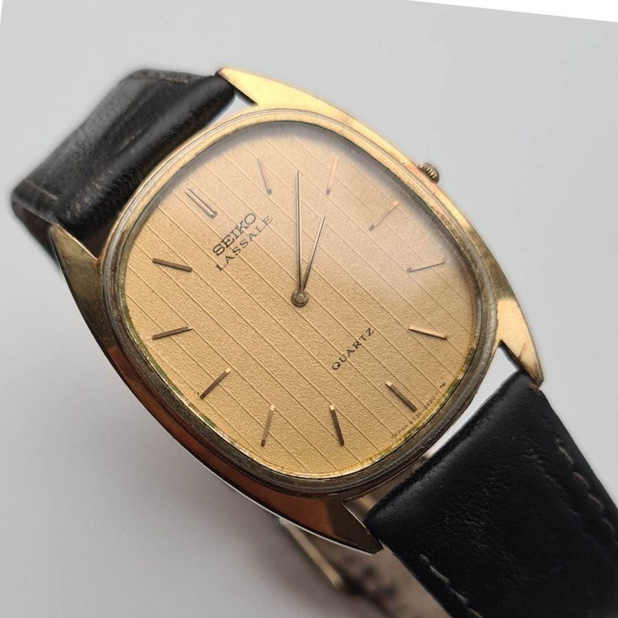 Seiko Lassale, Tunn, Dressur, Vintage, Guld,Herrur