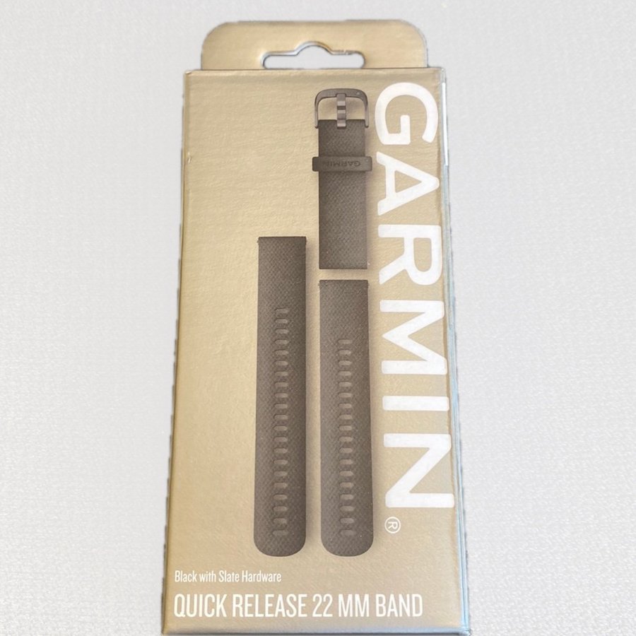 Garmin Quick Release 22mm Black Slate Hardware