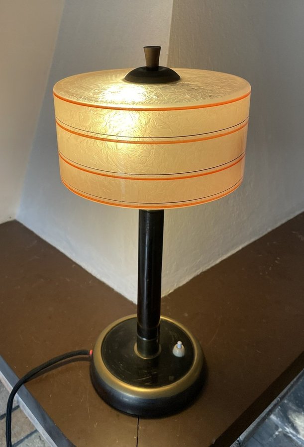 ART DECO BORDSLAMPA LAMPA TABLE LAMP VINTAGE MODERNIST FUNKIS ANTIK 1930/1940