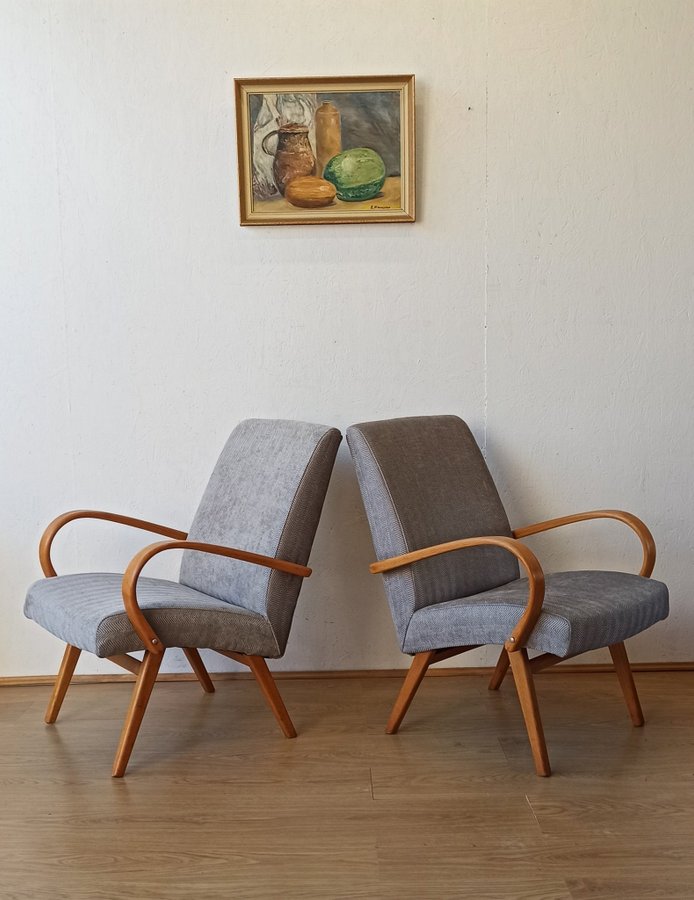 Mid-Century Armchairs, 1960s, Set of 2.