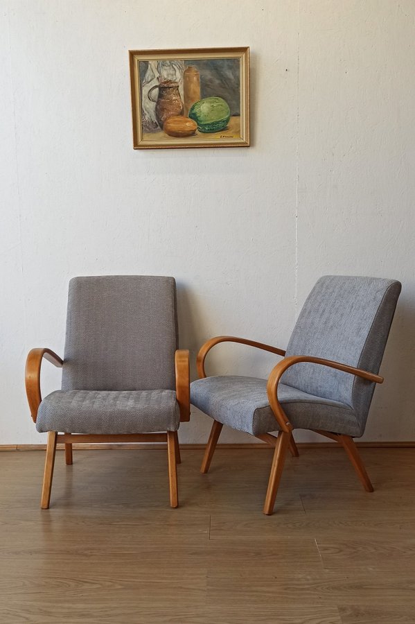 Mid-Century Armchairs, 1960s, Set of 2.