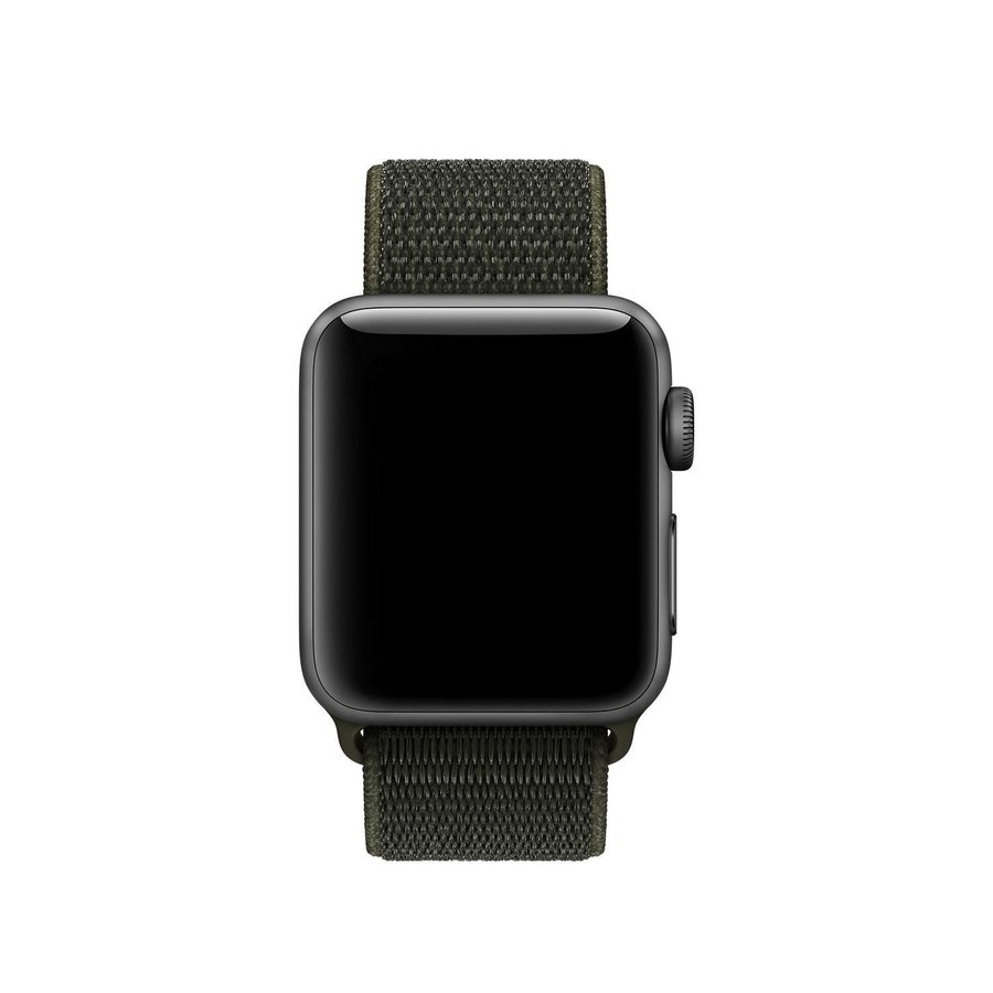 Nylonloop 38/40/41/42mm Apple Watch Armband - MÖRKGRÖN