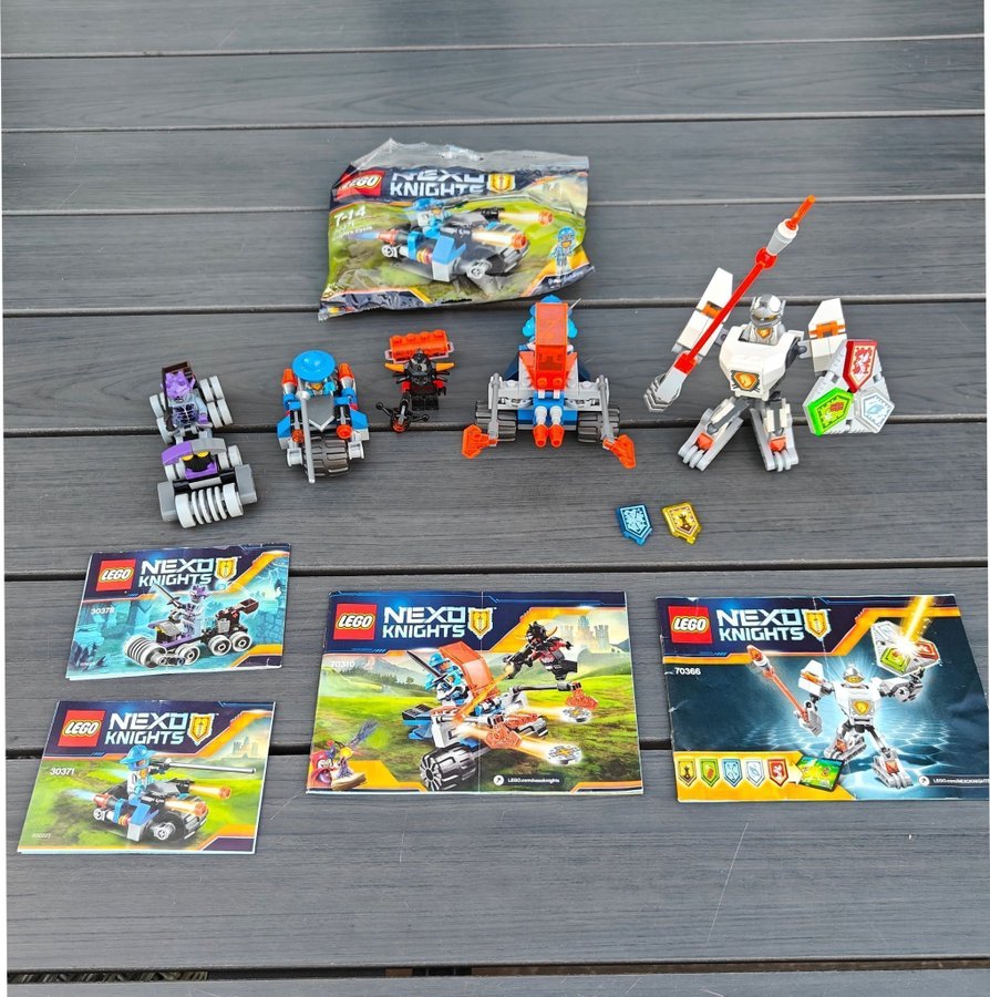 Lego Nexo Knights 70310, 30378, 70366  30371