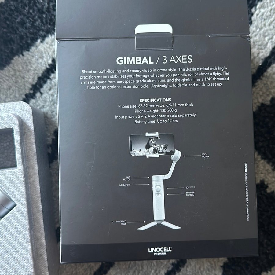 Linocell Gimbal till mobil