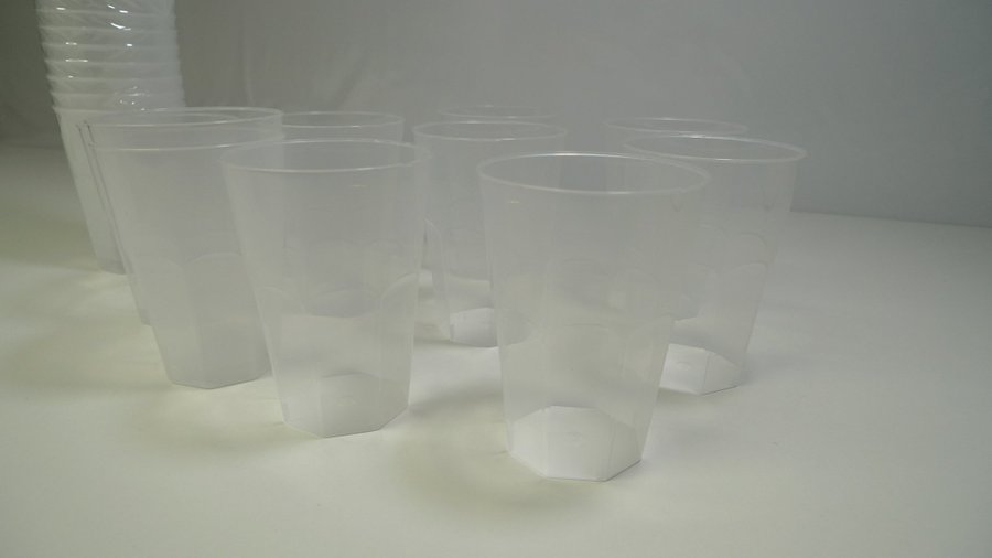 BID! Silverkitchen Cocktail Cups, 30pcs, 300 ml, Flexible, Reusable! New!