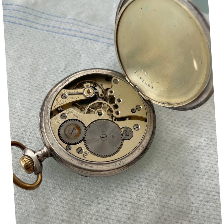 Pocket watch in silver -1940s