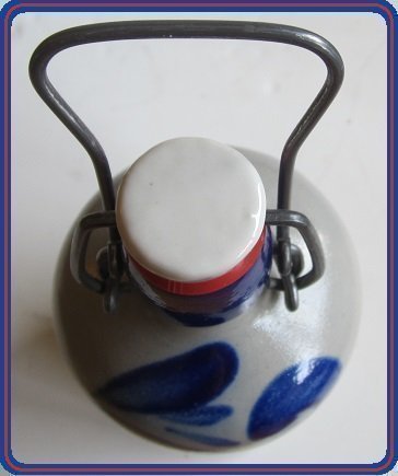 Rare Find! VINTAGE HK HAUSTRUNK GERMAN AIRTIGHT CERAMIC BOTTLE (SIGNED)