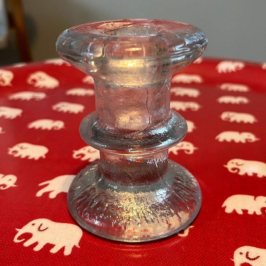 Retro ljusstake i glas