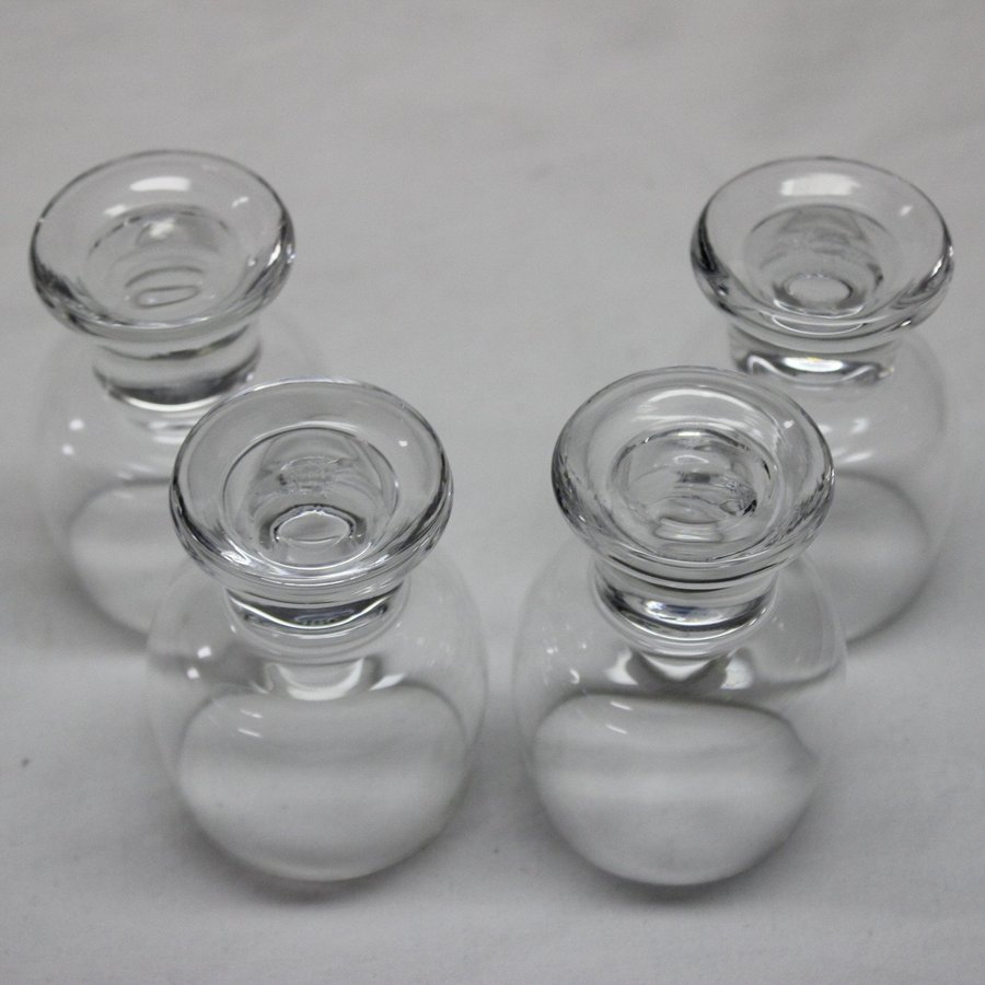 4 Snapsglas Spritglas 7,4 cm Orrefors Måtta Gunnar Cyrén 1969