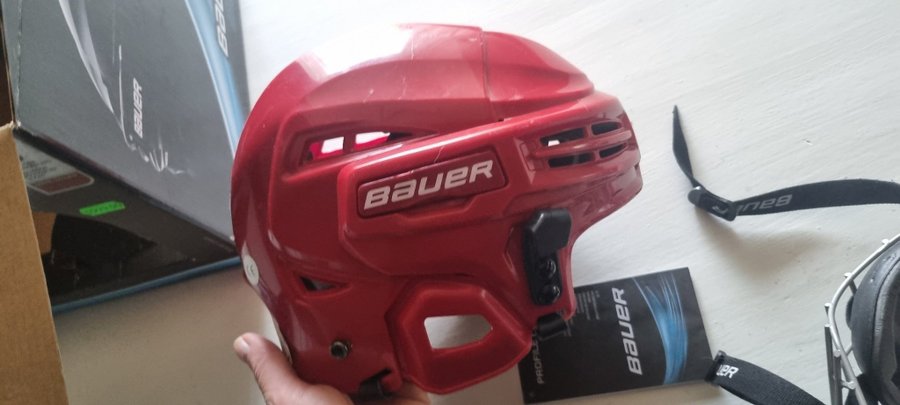 Bauer IMS 5.0 Ishockeyhjälm Röd storlek S