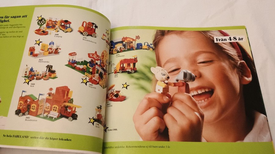 Legokatalog 1988 - Reklam bilaga Fabuland