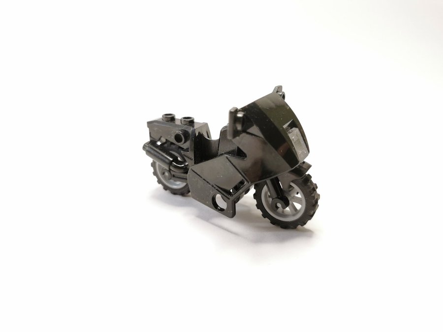 Lego - fordon - motorcykel - svart