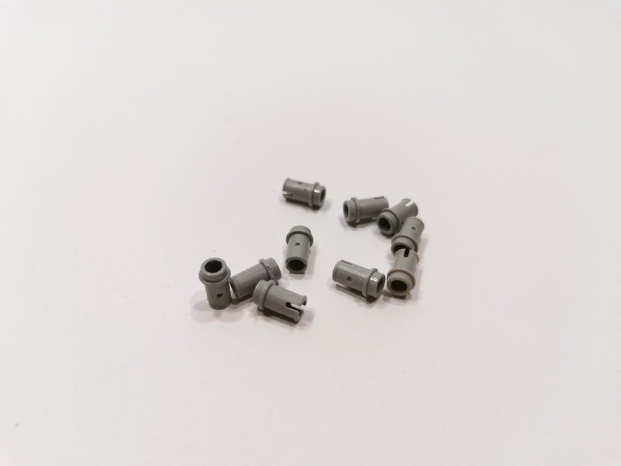 Lego - technic - fästanordning - pin 1/2 - 4274 - 10st - ljusgrå (bluish)