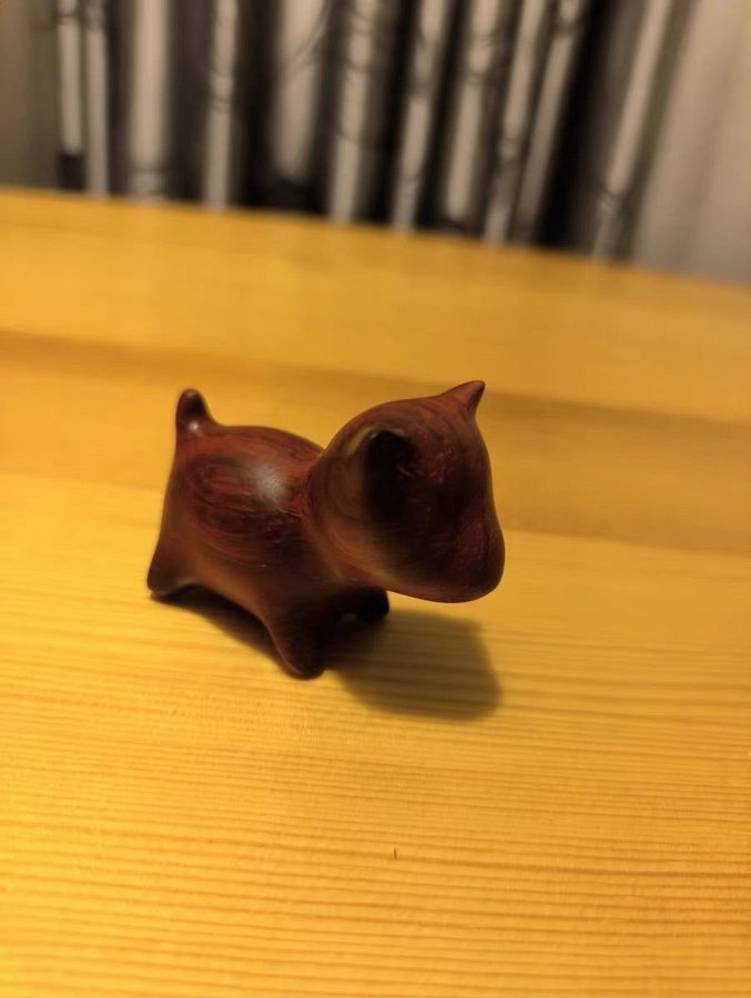 Wooden Dog Figurine