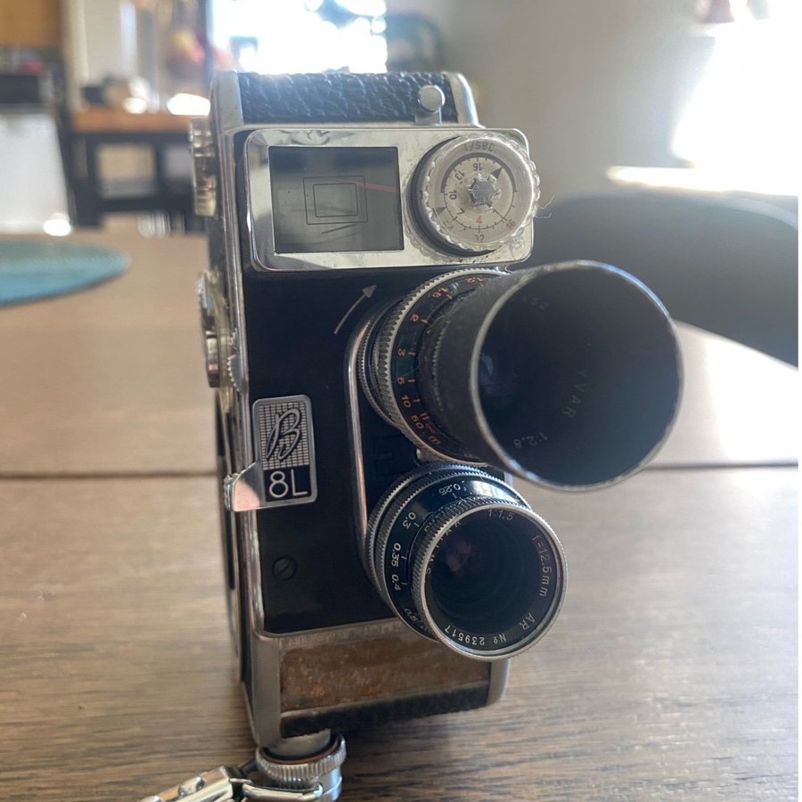 Bolex paillard B-8L 8mm filmkamera från 1958