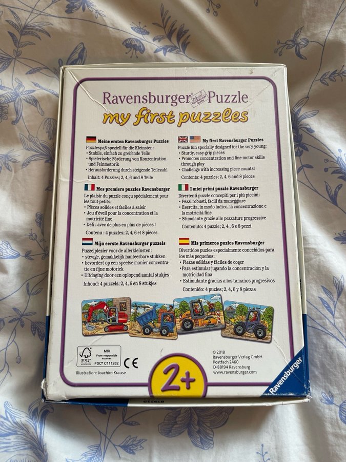 Ravensburger Pussel med traktor 2+ år