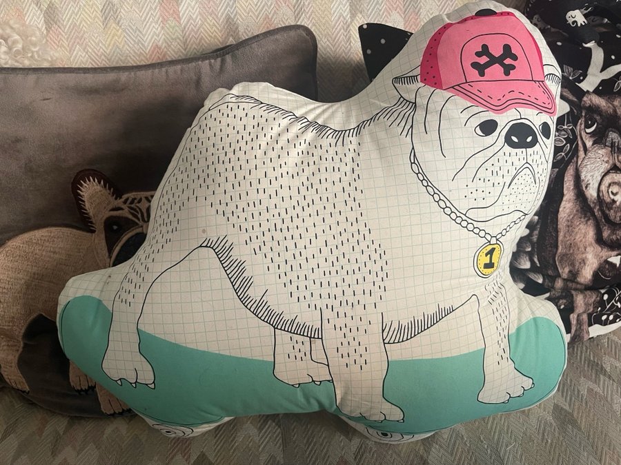 NY Fransk Engelsk Bulldog kudde hund first price design jul GÅVA INGÅR