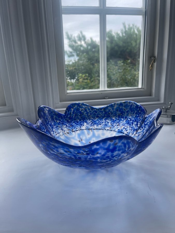 KOSTA BODA Organix bowl, 350 mm Stormy blue.