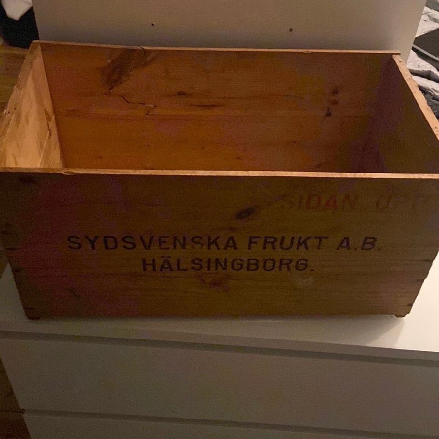 Trälåda sydsvenska frukt Hälsingborg