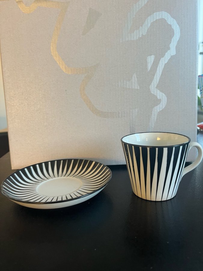 Kaffekopp Upsala Ekeby Gefle Eugen Trost Zebra