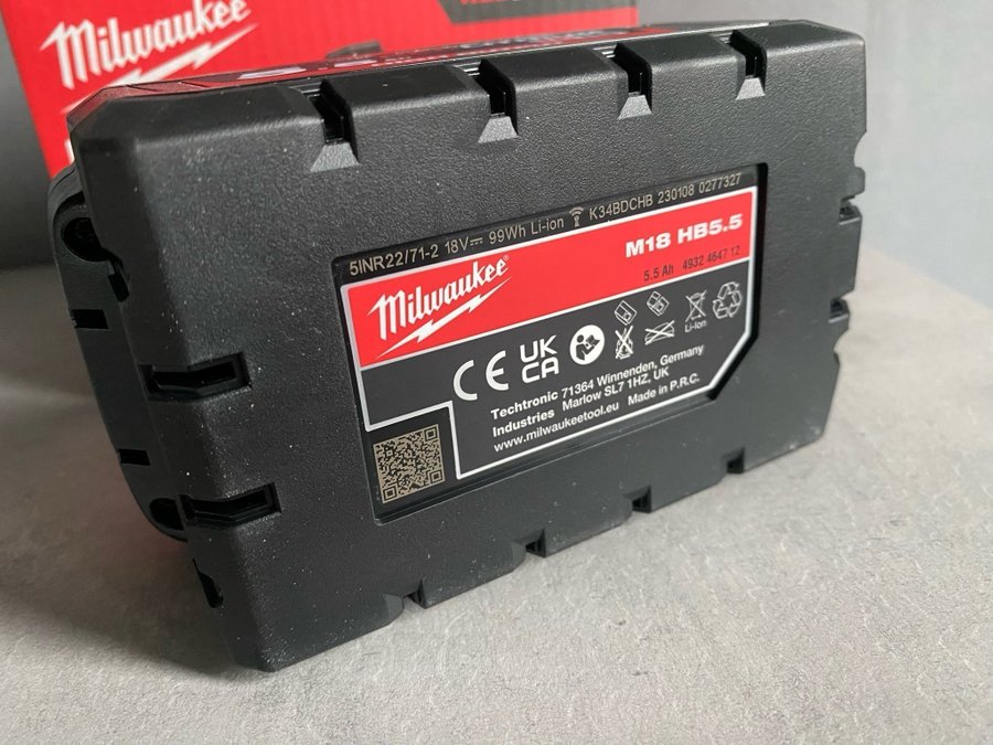 Milwaukee batteri 5.5 Ah M18 HB 5.5