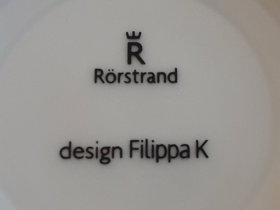 2 st. Rörstrand muggar Design Filippa K.