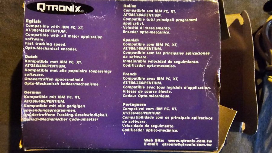 Qtronix Lynx Mus till PC med PS/2 koppling