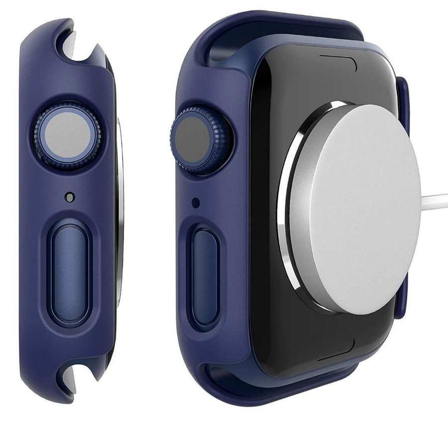 NY - BLÅ - Glass+Cover For Apple Watch Case - 41 mm