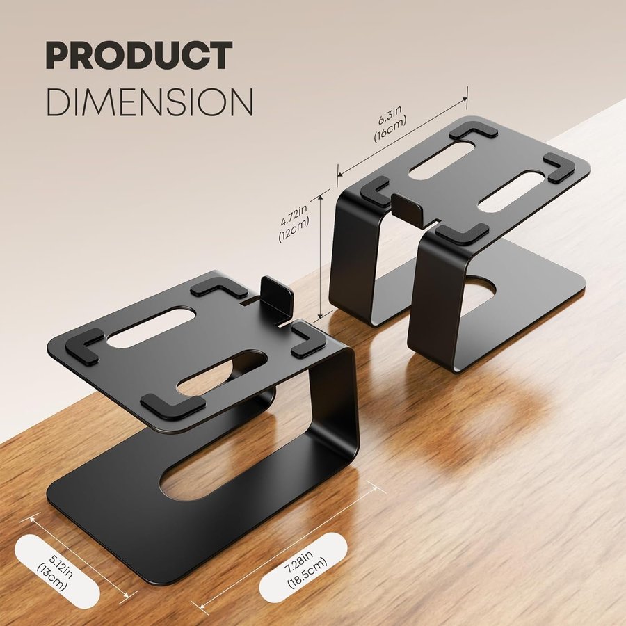 2st NYA Högtalarstativ för skrivbord | 5° lutning | Klarar 33kg | Ordpris 399kr