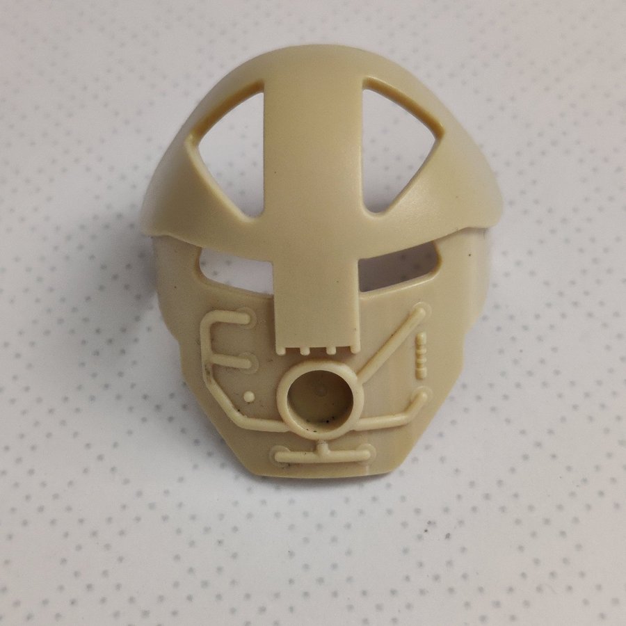 LEGO Bionicle Tan Komau Kanohi Mask Part 32572 från 2001 khaki sand färg