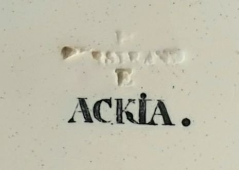 Rörstrand tallrik Ett är i Sverige "Ackia"