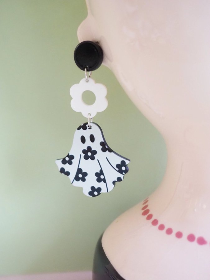 Halloween ghost earring - Halloween earrings